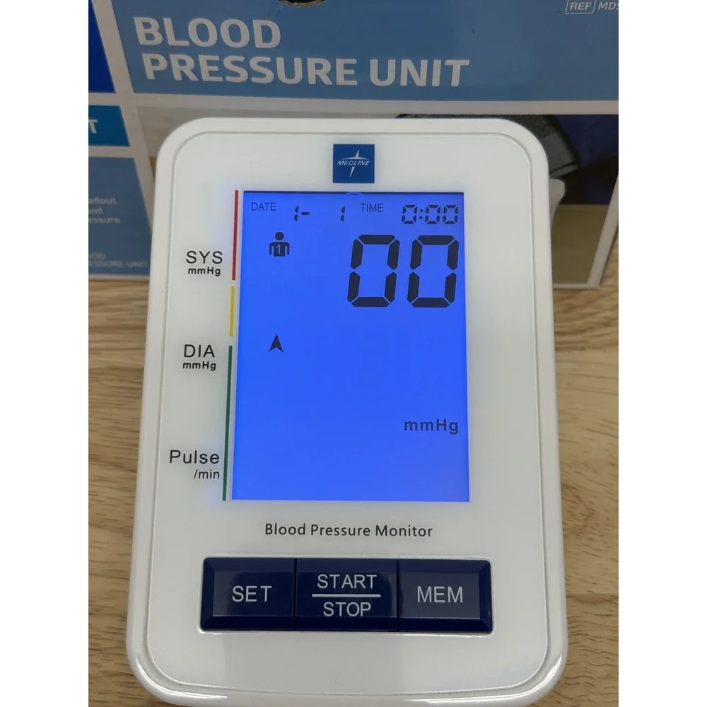 New‎ Medline Blood Pressure Unit Adult One Button Option MDS4001 #17